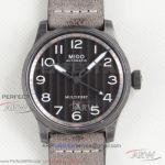 GG Factory Mido Multifort Escape Grey Dial Black PVD Case 44 MM Automatic Watch M032.607.36.050.00